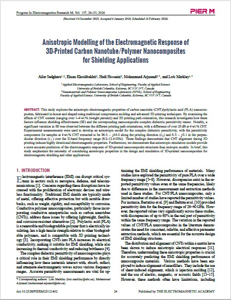 1771608919_Anisotropic Modeling of the Electromagnetic Response of 3D Printed Carbon Nanotube Polymer Nanocomposites for Shielding Applications.jpg